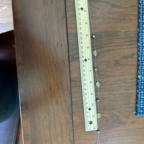 Wire Necklace with Citrine, Green/Bronze Freshwater Pearls - Picture 5 of 5